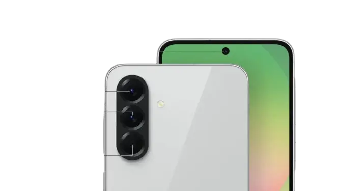 conjunto de câmeras traseiras do Galaxy A56